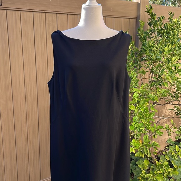 MM Lafleur Lydia Twist Strap Heather Gray Ponte Knit Sleeveless Sheath Dress +2 - Picture 3 of 10